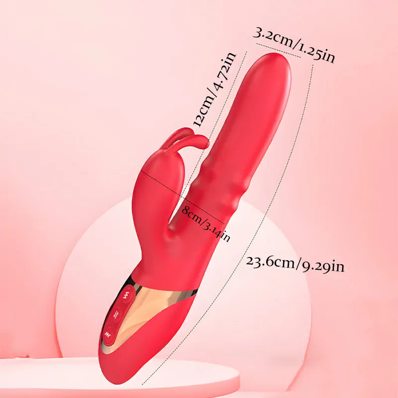 3 Frequency Thrusting & Slapping Vibrating Bunny Vibrator