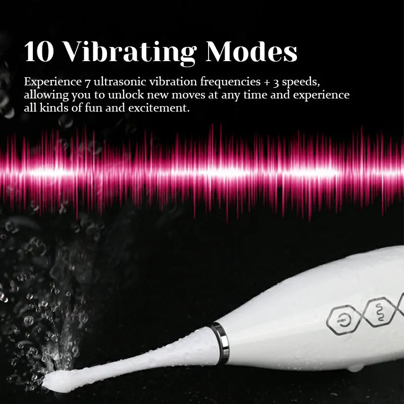 Portable High Frequency Ultrasonic Vibration Clit Vibrator