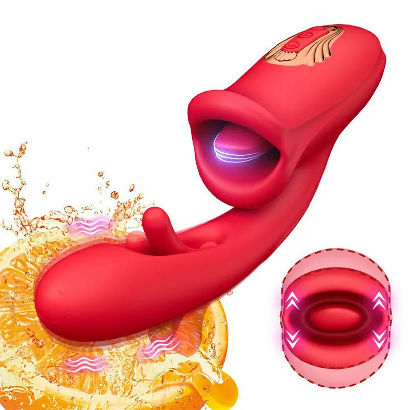 3 In 1 Licking Vibration Tapping Clit Vibrator