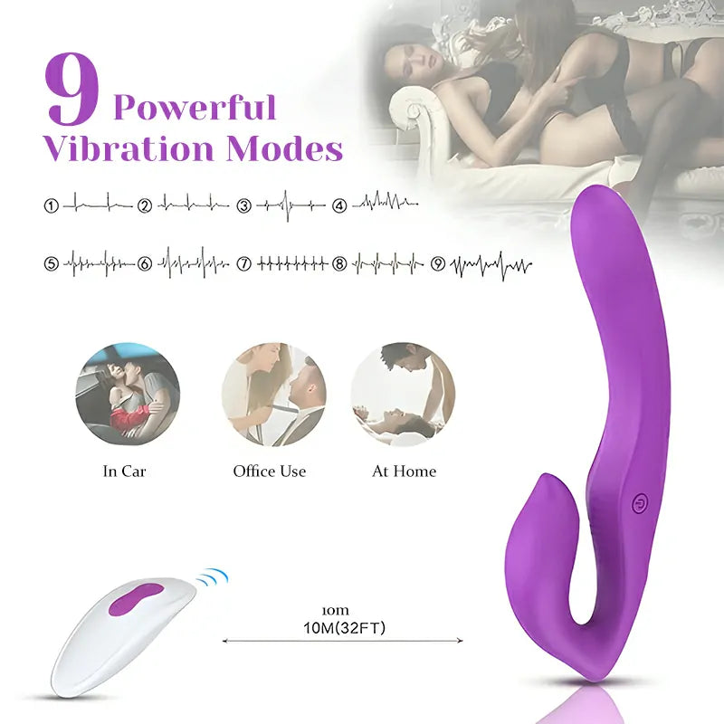 9 Speed Double End Remote Clit Vibrator