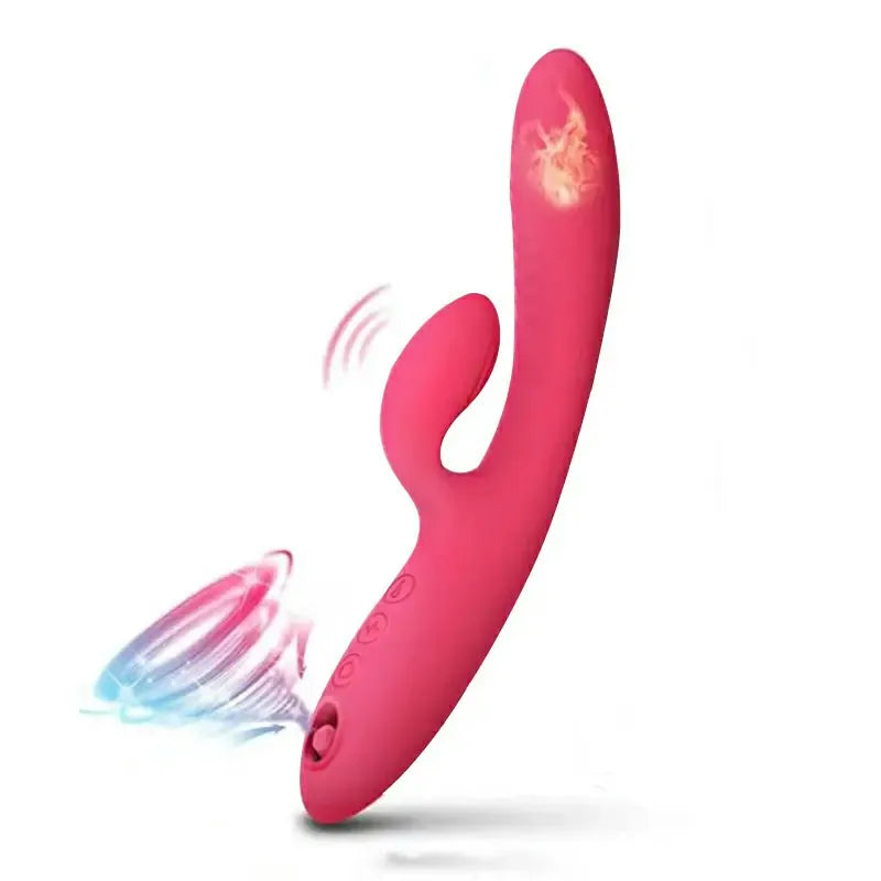 10 Vibrations & 5 Sucking Modes Rechargeable Silicone Clit Vibrator