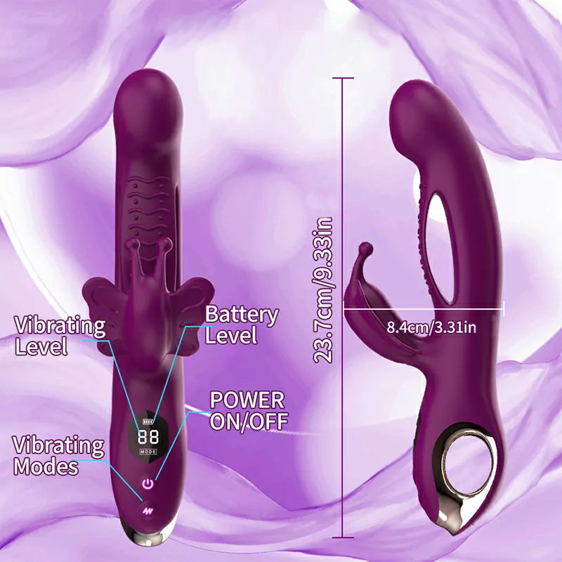 3 In 1 Multiple Vibration Stimulation Butterfly Clitoral Vibrator