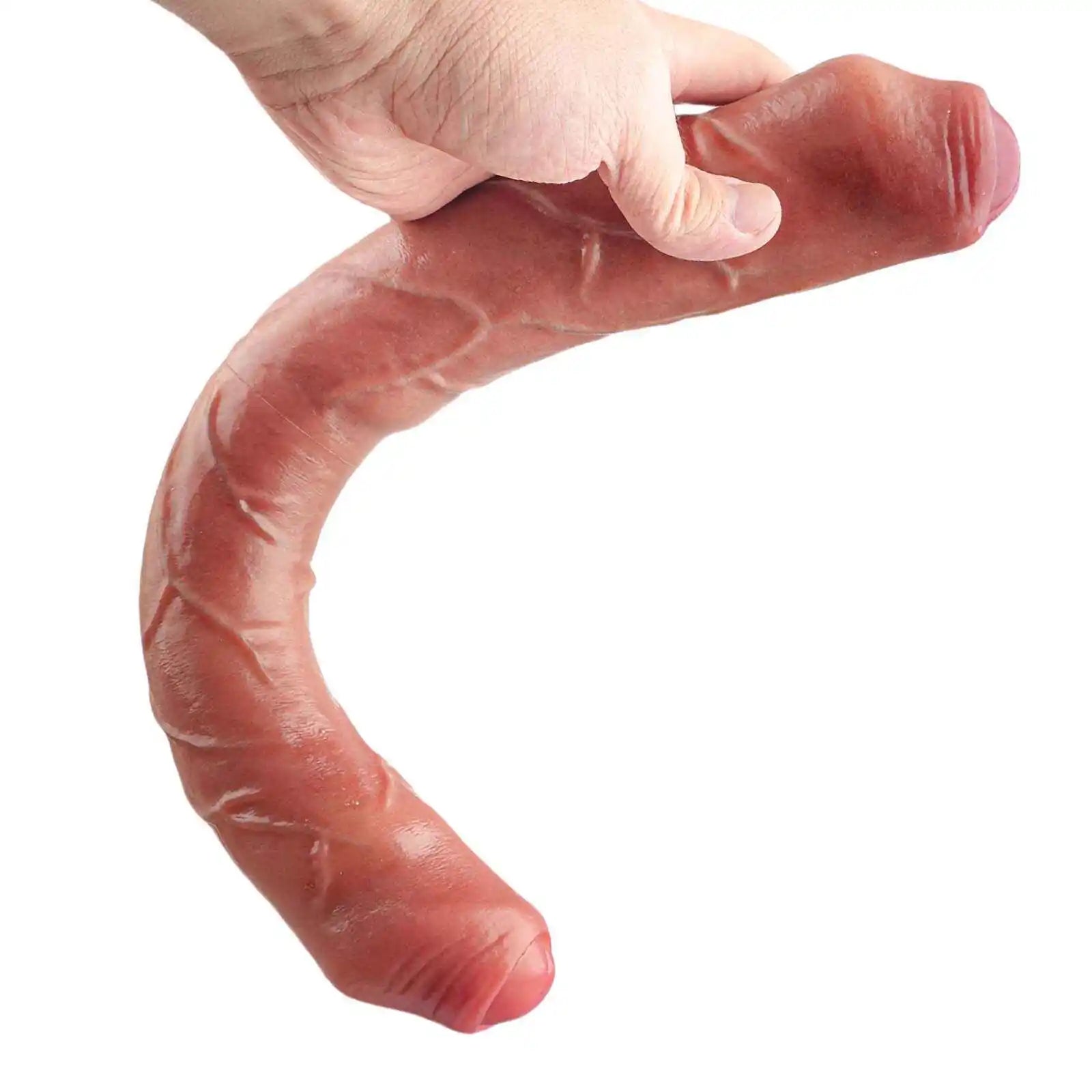 Realistic Sliding Skin Double Sided Dildo 15.7 Inch