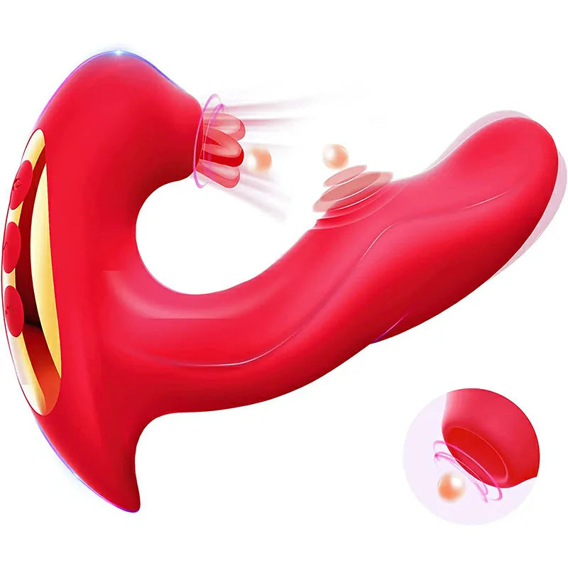Portable 10 Vibration Slap Sucking G Spot Vibrator