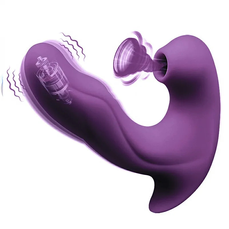Portable 10 Vibration Slap Sucking G Spot Vibrator