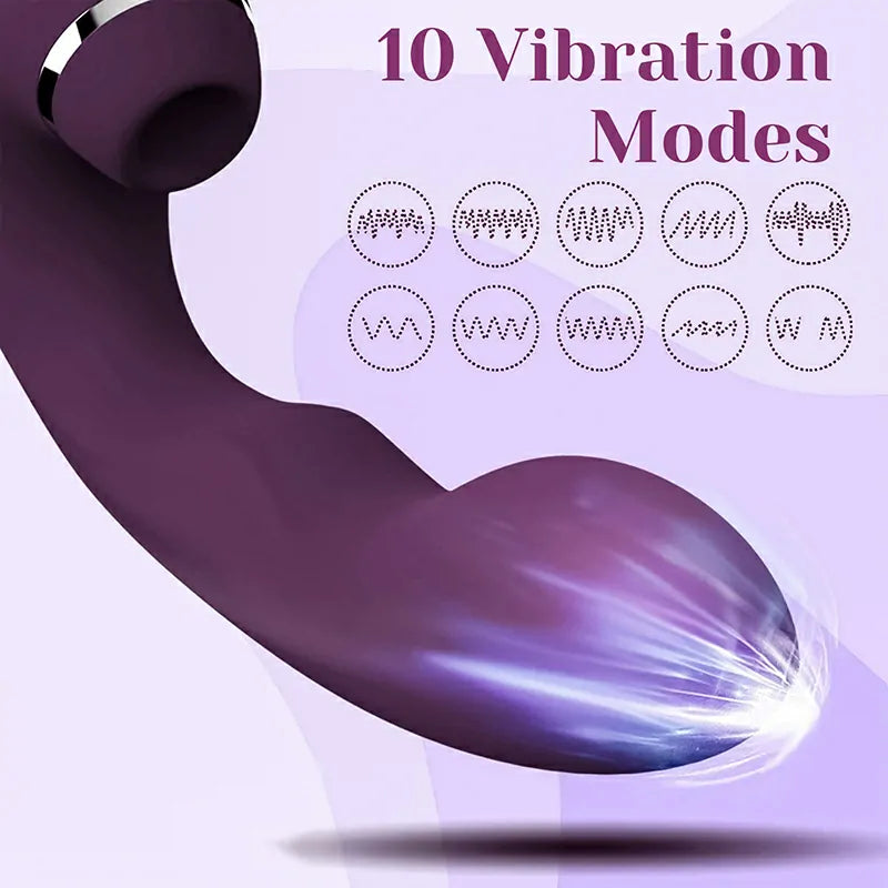 3 In 1 Sucking Vibration Waterproof G Spot Vibrator