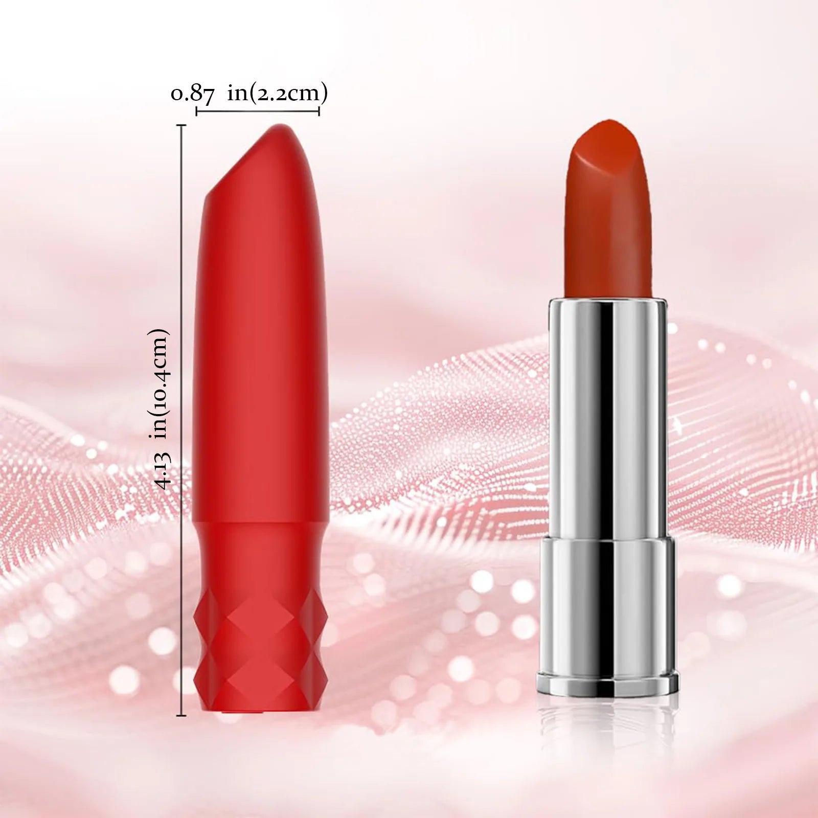 10 Powerful Vibrating Modes Rechargeable Lipstick Vibrator