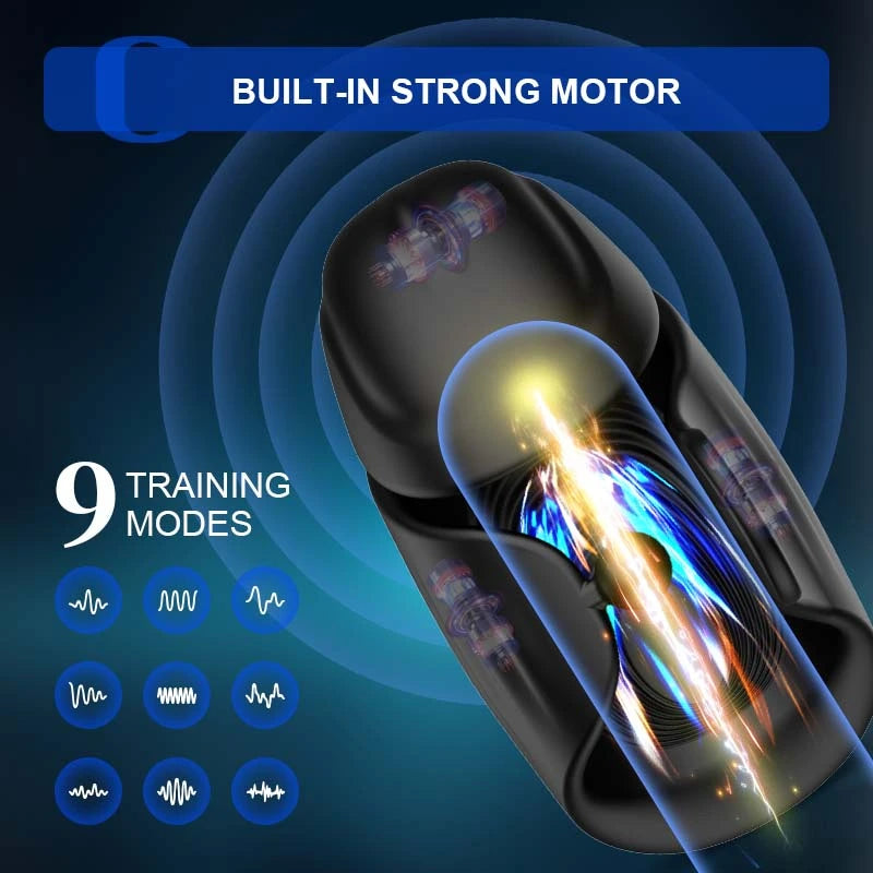 9 Vibration App Control Waterproof Adjustable Glans Trainer