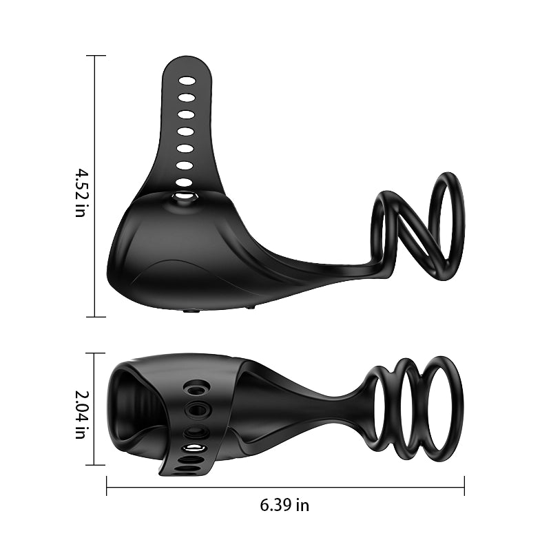 App Control 9 Vibration Glans Trainer with Soft Penis Ring