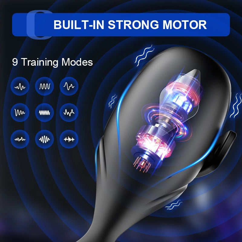 App Control 9 Vibration Glans Trainer with Soft Penis Ring