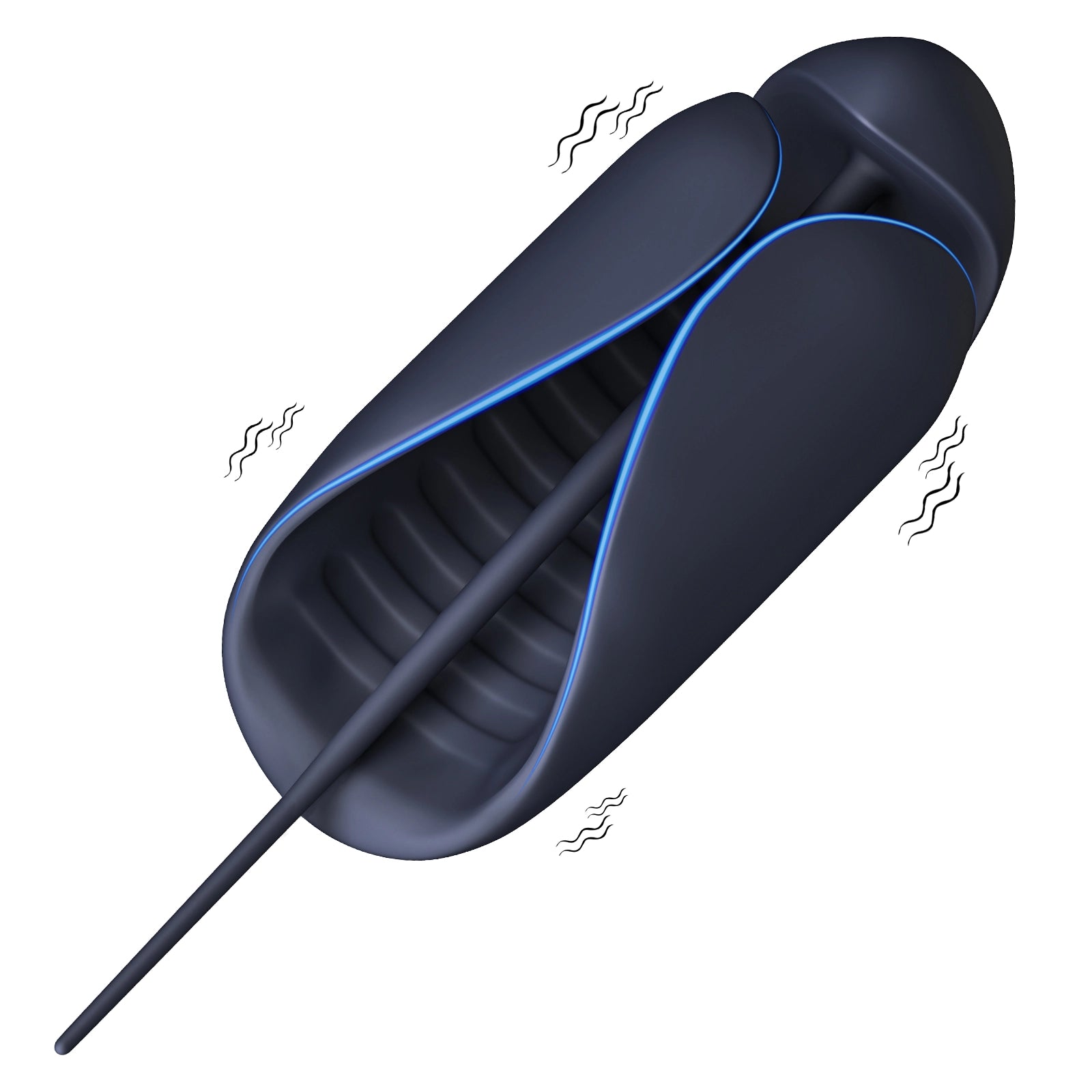 10 Vibration Unique Glans Trainer with Urethral Sounds Design