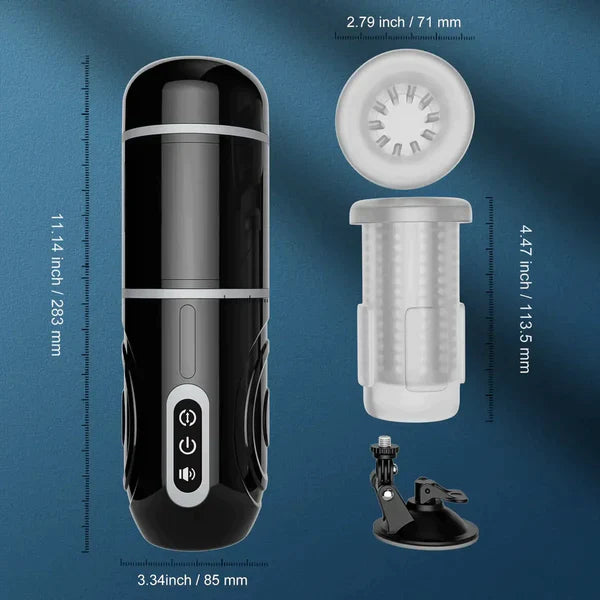 7 Rotation Thrusting Male Masturbator with Suction Base