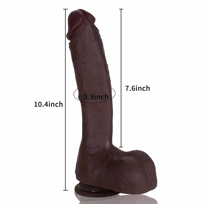 Lifelike Crankshaft Silicone Dildo 10.4Inch