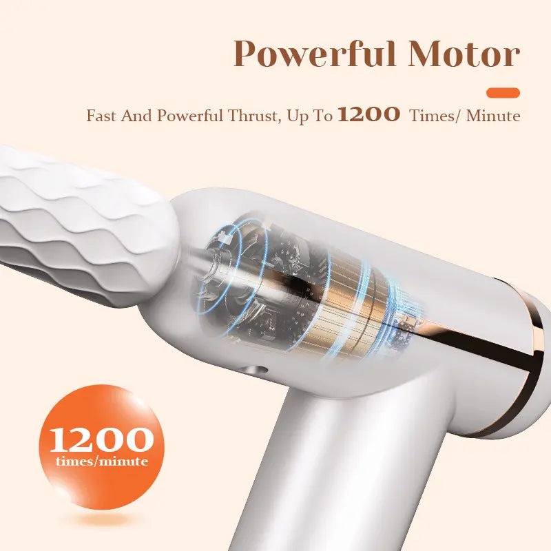 Portable Thrusting Sex Machine with 4 Massager Heads
