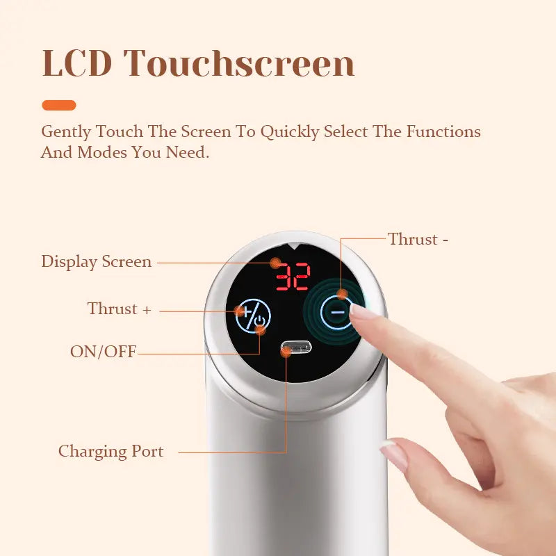 Portable Thrusting Sex Machine with 4 Massager Heads