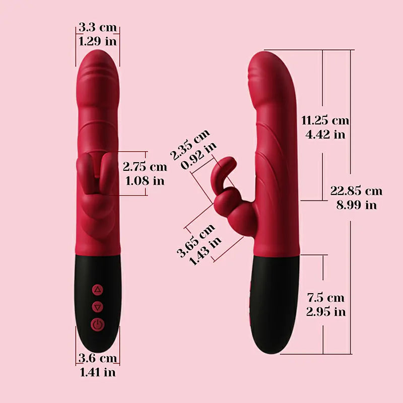 8 Frequency Vibrating & Tapping Thrusting Rabbit Vibrator