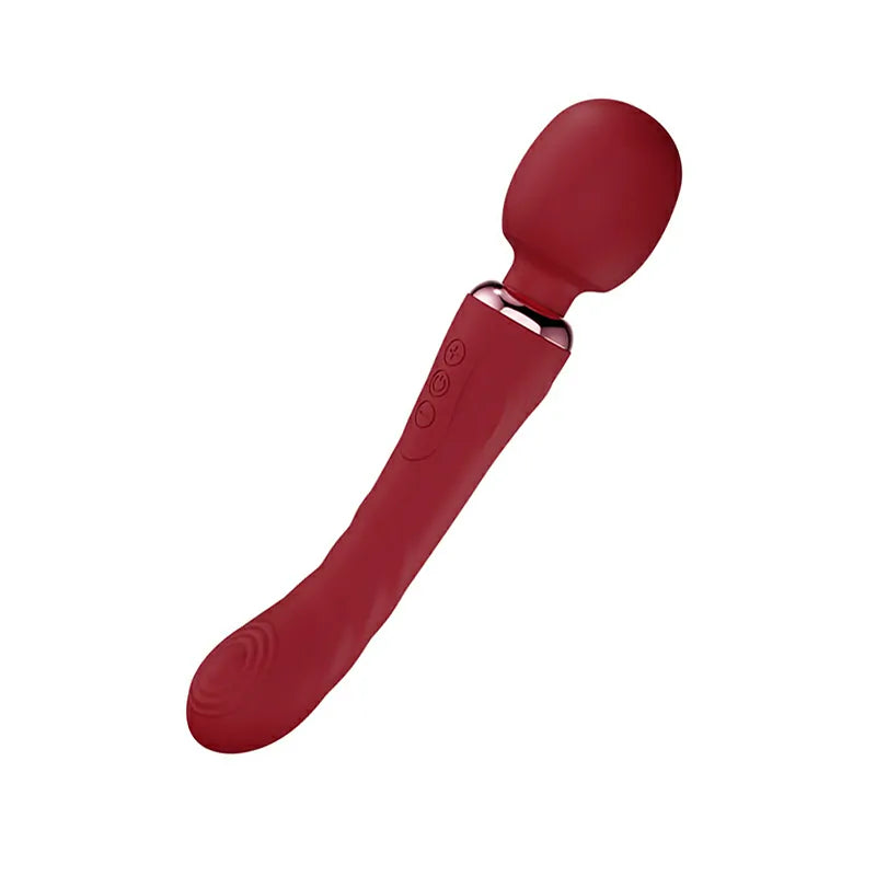 2 in 1 Rechargeable 10 Powerful Vibration Modes Wand Vibrator