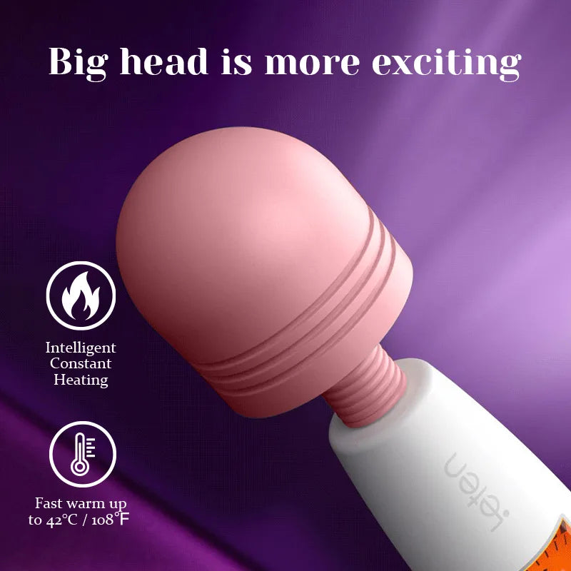 LCD Display Deluxe Rechargeable Wand Vibrator