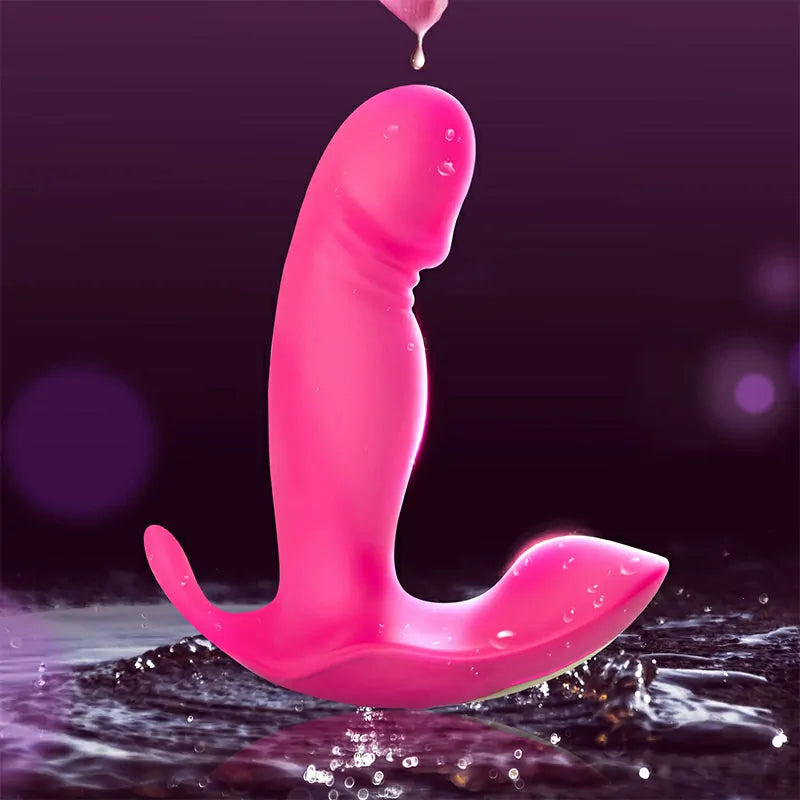 10 Modes Vibrating & Wiggles Remote Control Wearable Vibrator