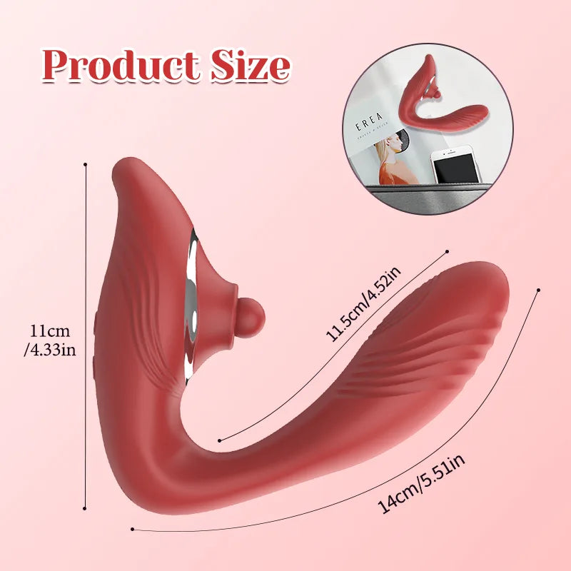 10 Modes Vibrating & Wiggles Wearable Vibrator